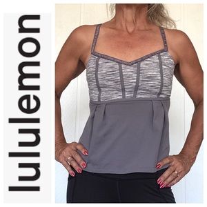 LULULEMON BLUEARIS MAGNUM SPACE GRAY TANK TOP SIZE 6